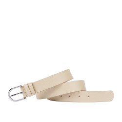Dam bälte 43-1m beige saffiano