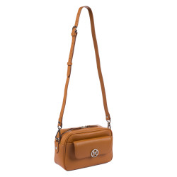 Damd väska axelväska 014g 01 biz caramel