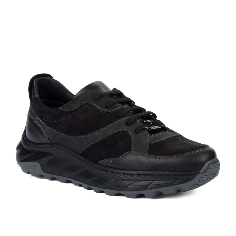 Herrarnas casual/sportskor 996 svart kombinerad mocka