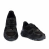 Herrarnas casual/sportskor 996 svart kombinerad mocka