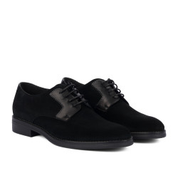 Herrskor casual 9006 svart mocka