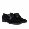Herrskor casual 9006 svart mocka