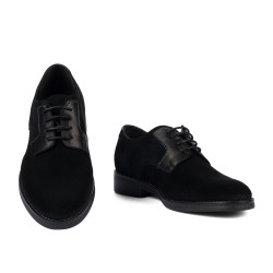 Herrskor casual 9006 svart mocka