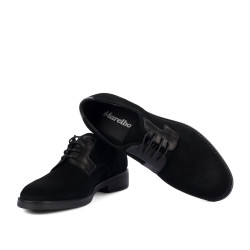 Herrskor casual 9006 svart mocka
