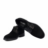Herrskor casual 9006 svart mocka