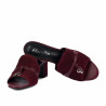 Dam sandaler 1367 vinröd mocka