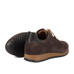 Dam sneakers 6104 bufo kaffe kombinerad