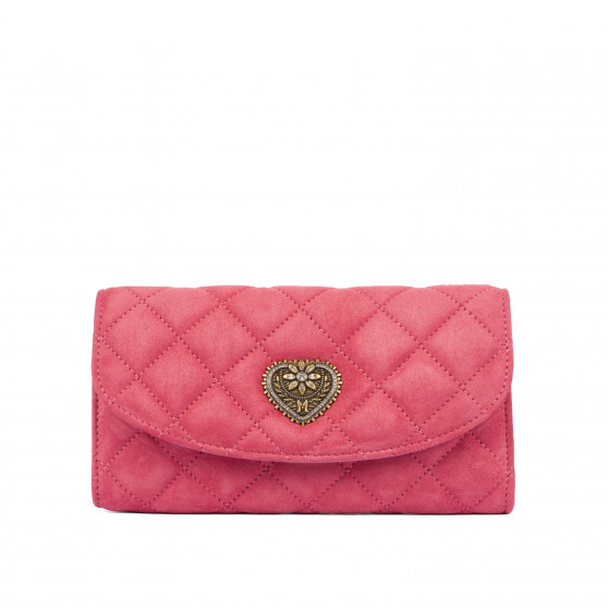 Damhandsväska axel 048g mocka rosa barbie