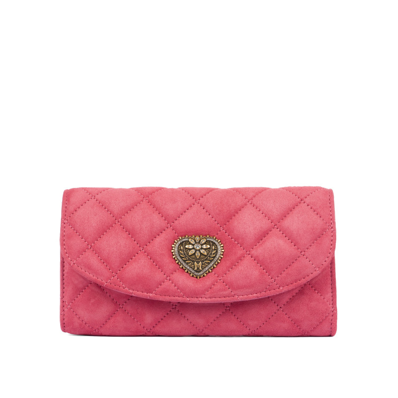 Damhandsväska axel 048g mocka rosa barbie