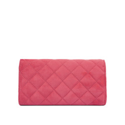 Kvinna axelväska 048g 01 camoscio rosa barbie